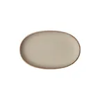 image of Steelite 6420MY035 - Oval Porcelain Plate, 7" Diameter, Wabi Sabi Shoji Rene Ozorio Design - 1 Dozen
