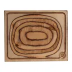 image of Steelite 6525DL011 - Rectangular Wooden Tray, 14.125" x 11.75", Maritime, No Handle - 6/Case
