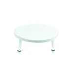 image of Steelite 6525T210 Platform Stand with Pipe Legs, 14.0" White Buffet, 8" Height, 1-2 Tiers - 1/Case