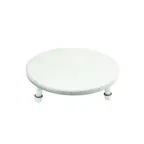 image of Steelite 6525T211 - Round White Wood Display Stand, 14" x 8" Height, Tier, Hand Wash Only - 1/Case