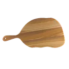 image of Steelite 6525TW302 - Oblong Wooden Serving Board Paddle, 17.25" x 9" with Handle - 6/Case