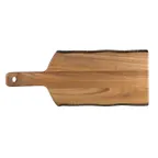 image of Steelite 6525TW305 - Rectangular Wooden Serving Board 16.0" x 6.5" With Handle, Wood Finish - 6/Case