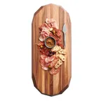 image of Steelite 6525TW321 - Oval Acacia Wood Serving Board 12" Short Side 24" Long Side No Handle - 2/Case