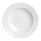 image of Steelite 6631V500 - Deep Dish 12.5" Porcelain Plate, 24 oz, Sancerre, Rim, Oven Safe 660°F - 1/Case