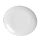 image of Steelite 6634V633 Oval Steak Plate, 11.5" x 10.0" Porcelain, Oven Safe to 660°F (347°C) - 6/Case