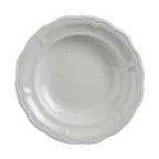 image of Steelite 6640V920 - Deep Rim 9.5" Round Porcelain Plate 6.75 Oz Oven Safe 660°F - 6/Case