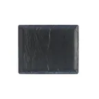 image of Steelite 68A415EL593 - Rectangular Melamine Platter, 12-3/4" x 10-1/2", Black Slate Finish, 1 Dozen