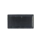 image of Steelite 68A415EL595 Plastic Serving Platter, 12-3/4" X 7" Rectangular Melamine Black - 1 Dozen