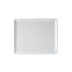 image of Steelite 68A417EL593 Rectangular Platter, 12-3/4" x 10-1/2" White Melamine - 1 Dozen