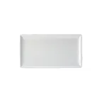 image of Steelite 68A417EL595 Plastic Rectangular Platter, 12-3/4" x 7" Melamine, White Finish - 1 Dozen