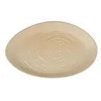 image of Steelite 68A452EL703 Oval Melamine Platter, 15-3/4" x 9-1/2", Tan Creations Scape Papyrus
