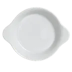 image of Steelite 6900E435 - Gratin Dish, 12 oz, 1-1/2" H x 6-1/4" W x 7-5/8" L, White Porcelain - 1 Dozen