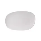 image of Steelite 6900E5037 Large Oval White Porcelain Dinner Plate 10-3/4" Varick Bistro - 1 Dozen