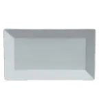 image of Steelite 6900E555 Rectangular Porcelain China Tray, 7" x 4-3/8", Rimmed Varick Pub Design - 1 Dozen