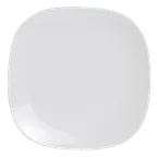 image of Steelite 6940E6031 Square 7" Porcelain Dinner Plate, Folio Alpha Ceram Finish - 1 Dozen