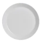 image of Steelite 6940E6042 - 9" Round Free‑Form Porcelain Plate, White, Warranty - 1 Dozen