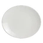 image of Steelite 6940E6059 - Oval China Plate, 6-3/4" x 5-7/8", Porcelain, 1 Dozen