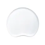image of Steelite 6940E6175 White Porcelain Tray, Curved 9.75" x 9" x 1.375", Modern Design - 6/Pack