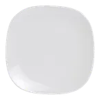 image of Steelite 6940E619 Square Porcelain Dinner Plate, 6-1/4" Microwave And Dishwasher Safe - 1 Dozen