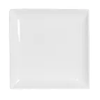 image of Steelite 6940E658 Square 8" Porcelain Plate, Microwave/Dishwasher Safe, Folio Alpha Ceram - 1 Dozen