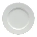 image of Steelite 6940E677 - 6-1/4" Round White Porcelain Plate, Rim, Microwave/Dishwasher Safe - 1 Dozen