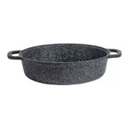 image of Steelite 6976QU004B Induction Buffet Pot, 14" 1‑Qt (32‑95 oz), 3" D, Alum., Black Finish - 1/Case