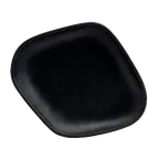 image of Steelite 7000DD011 Rectangular Platter, 12" x 10" Black Melamine, Heat‑Safe 240°F BPA‑Free - 6/Case