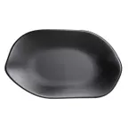 image of Steelite 7000DD021 - 10" Oval Melamine Tray Black Break‑Resist 240°F DishwasherSafe BPAFree - 1 Dozen