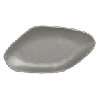 image of Steelite 7006DD010 - Oval Melamine Platter, 15" x 8.5" x 1.5", Gray Finish, 15" Size - 6/Case