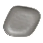 image of Steelite 7006DD011 Plastic Serving Platter – 12" x 10" x 1.5", Rectangular Melamine Gray - 6/Case