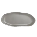 image of Steelite 7006DD015 Slider Tray, 15" x 6.375", Free-Form Gray Melamine Plastic - 1 Dozen