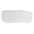 image of Steelite 7008DD009 Sandwich Platter, 24.0" x 12.0" x 0.5" Rectangle, White Melamine - 6/Case