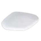 image of Steelite 7008DD010 Oval Platter, 15" x 8.5" x 1.5", White Melamine Dinnerware - 6/Case