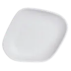image of Steelite 7008DD011 - 12" x 10" x 1.5" Rectangular Melamine Platter, White, Serving Tray - 6/Case