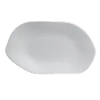 image of Steelite 7008DD021 Oval Melamine Platter, 9.875" x 5.875" (10" Approx), White Finish - 1 Dozen