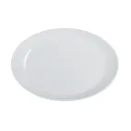 image of Steelite 7075MM319 Oval Winged Platter, 10.875" x 7.5" x 1.375" White Melamine, Oval Shape - 1 Dozen