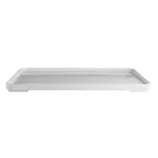 image of Steelite 7185TM605 Rect. Bento Cover - 13.875" x 10.5" x 0.75" Plastic Dishwasher Safe - 4/Case