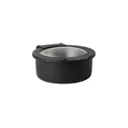 image of Steelite 7356MW300H Chafer, 2 Qt Rect, 12" x 10" x 5", Black Stainless Steel, Hinged Cover - 1/Case