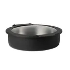 image of Steelite 7356MW302H Chafing Dish, 2‑Gal (8 Qt) Black Stainless Steel, 18" x 15.75" x 5.5" - 1/Case