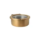 image of Steelite 7358MW300H Rect Chafing Dish, 2 Qt, 12.0" x 10.0" x 5.0" Stainless Steel, Gold - 1/Case