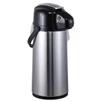 image of Steelite 7401MM140 Beverage Server - 2.5 L Vacuum Airpot With Lever, Glass Liner - 6/Case