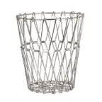 image of Steelite 7600CV039 Wire Basket, Round 12.5" x 0.75" Stainless Steel Finish - 1 Dozen