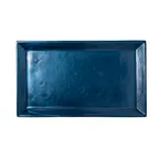 image of Steelite 7770ER208 Rectangular Plastic Platter, 22" x 12.875" x 1.625", Navy Blue Resin, 22"