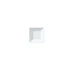 image of Steelite 82000AND0142 Bone China Tray, 3\" X 3\" X 0.75\", White William Edwards Style - 1 Dozen