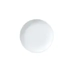 image of Steelite 82000AND0421 Coupe Plate, 6.5" x 0.75" Round Bone China, White Coupe, Coupe Rim - 1 Dozen