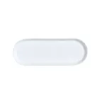 image of Steelite 82000AND0607 Bone China Tray, White, 10" x 3.25" x 0.875", William Edwards - 1 Dozen