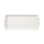 image of Steelite 82122AND0136 - Rectangular China Tray, 13.375" x 6" x 0.75", Taupe Finish, Ceramic - 1 Dozen