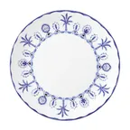 image of Steelite 82124AND0244 Plate, 10.5" x 0.875", Bone China, Sultans Garden Blue, Coupe Rim - 1 Dozen