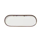 image of Steelite 82135AND0607 Oblong Bone China Tray 10" x 3.25" x 0.875" Makira Design - 1 Dozen