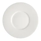 image of Steelite 9117C1171 11.25" Round White Ceramic Plate, Wide Rim, Vitrified, Oven Safe 530°F - 6/Case